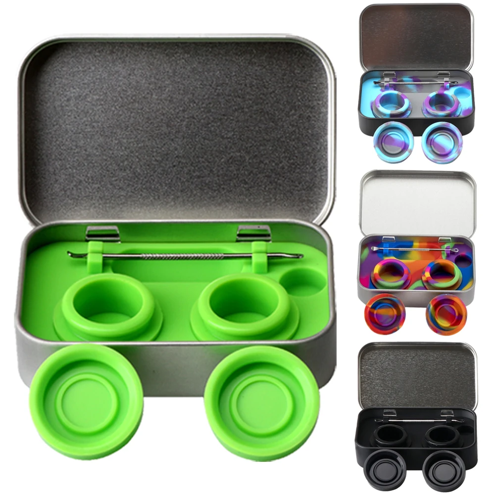 5 мл портативный силиконовый для воска масла набор олова с инструмент сбора мини