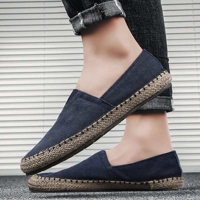 

Loafers Casual Canvas Shoes for Men Casual Comfy Light Fashion Lightweight Breathable Summer Shoes Men High Quality Canvas Shoes