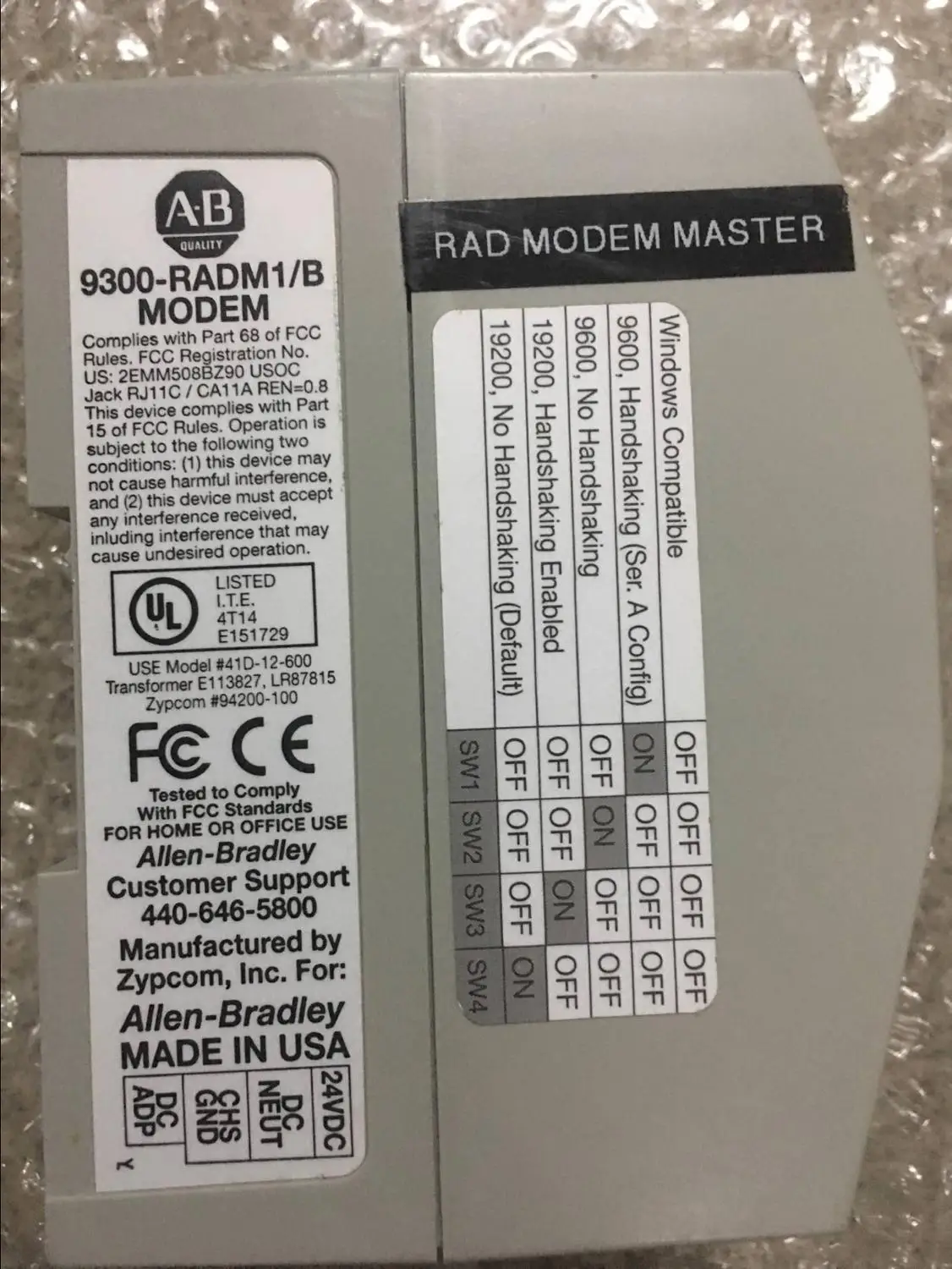 AB MODULE 9300-RADM1/B SPOT STOCK 9300-RADM1 используется в хорошем состоянии пожалуйста запрос |