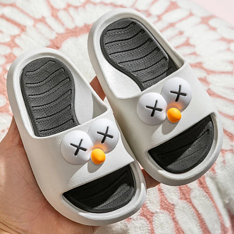 

2021 Summer Kids Slippers Children Bathroom Shoes Baby Toddler Boys Girls Home Flip Flop Shoes Cartoon Animal Indoor Slipper