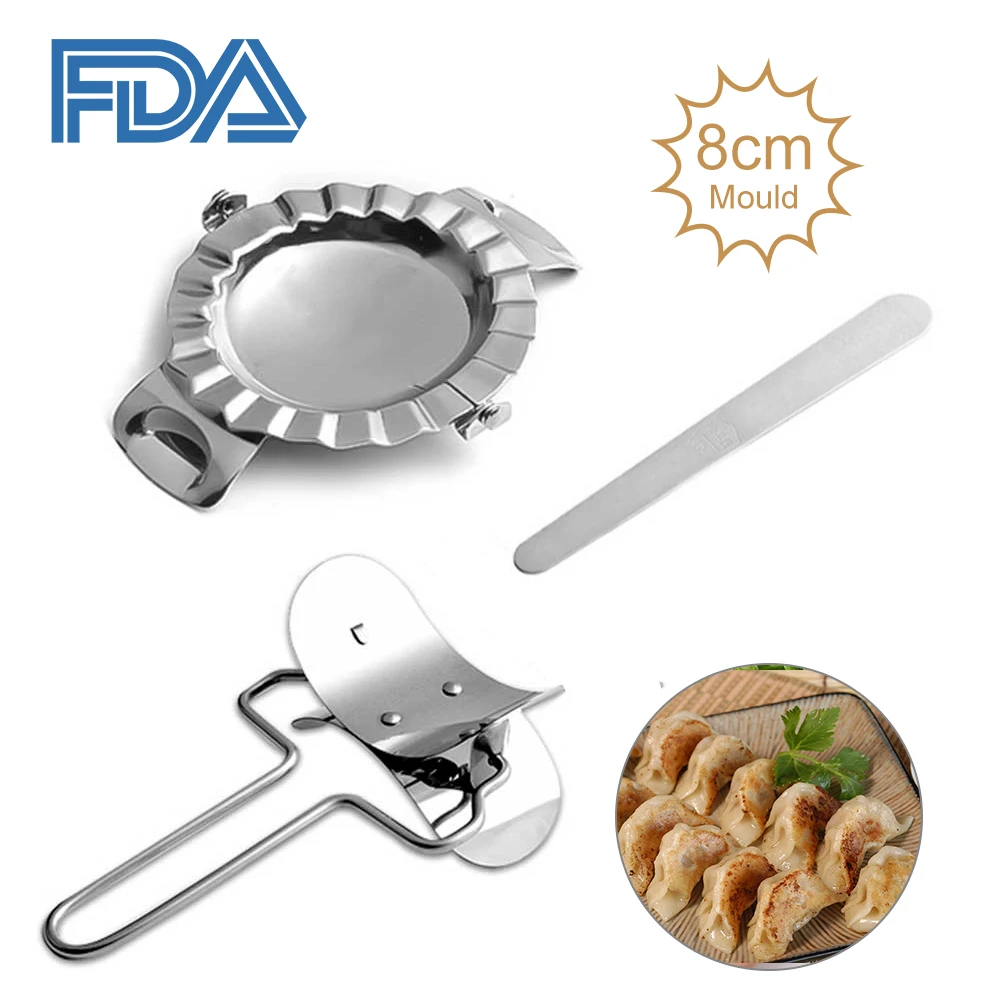 

Dumpling Mould Dumpling Maker Dough Press Stainless Steel for Pie Dumpling Kitchen Supplies Cooking Pastry Tool