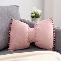 suede bow pillows lovely princess cushions cute pillows lumbar pillows back pillows for bed gray pink yellow green couch pillows