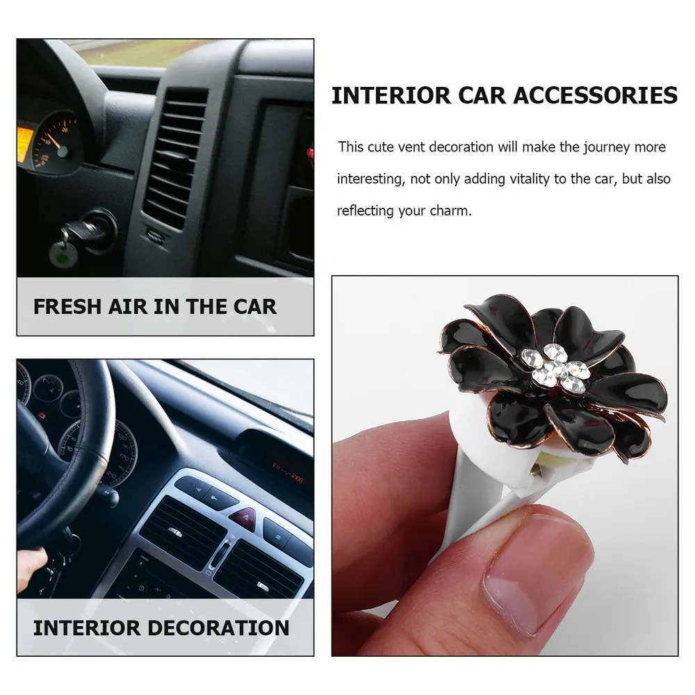 

3 Pcs Car Air Freshener Clips Beautiful Flowers for Car Air Vent Decorations