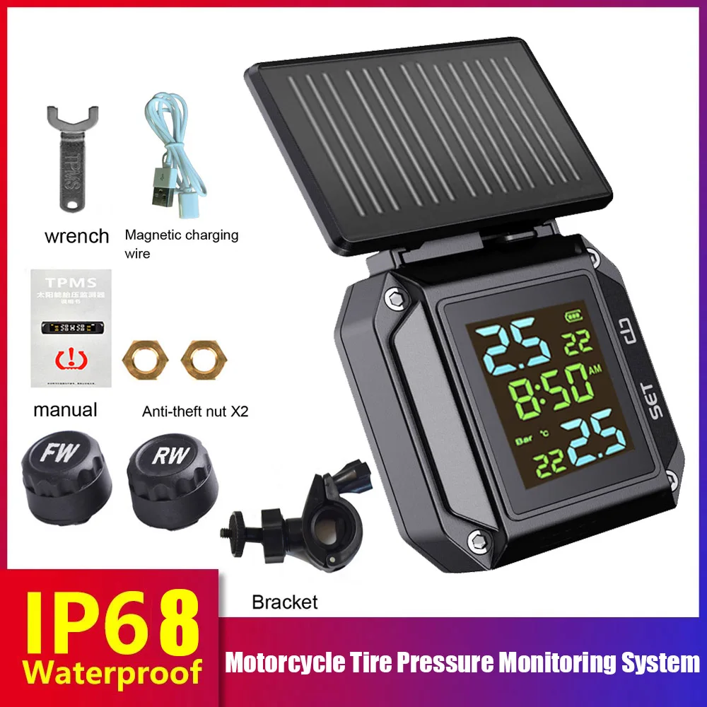 

Беспроводная система контроля давления в шинах с ЖК-дисплеем