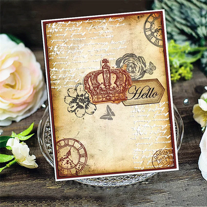 17x21 5 см прозрачная печать в виде ключа-бабочки прозрачные штампы режущие