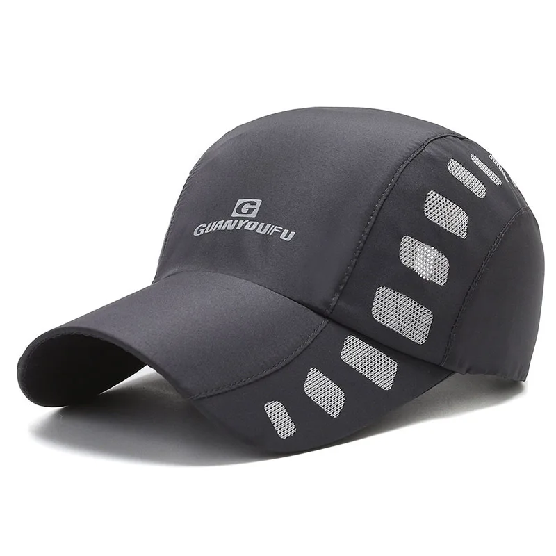 

Mesh Baseball Cap Men's Summer Thin Sun Visor Outdoor Sports Quick-drying Hat Leisure Breathable Sunscreen Fishing Hat