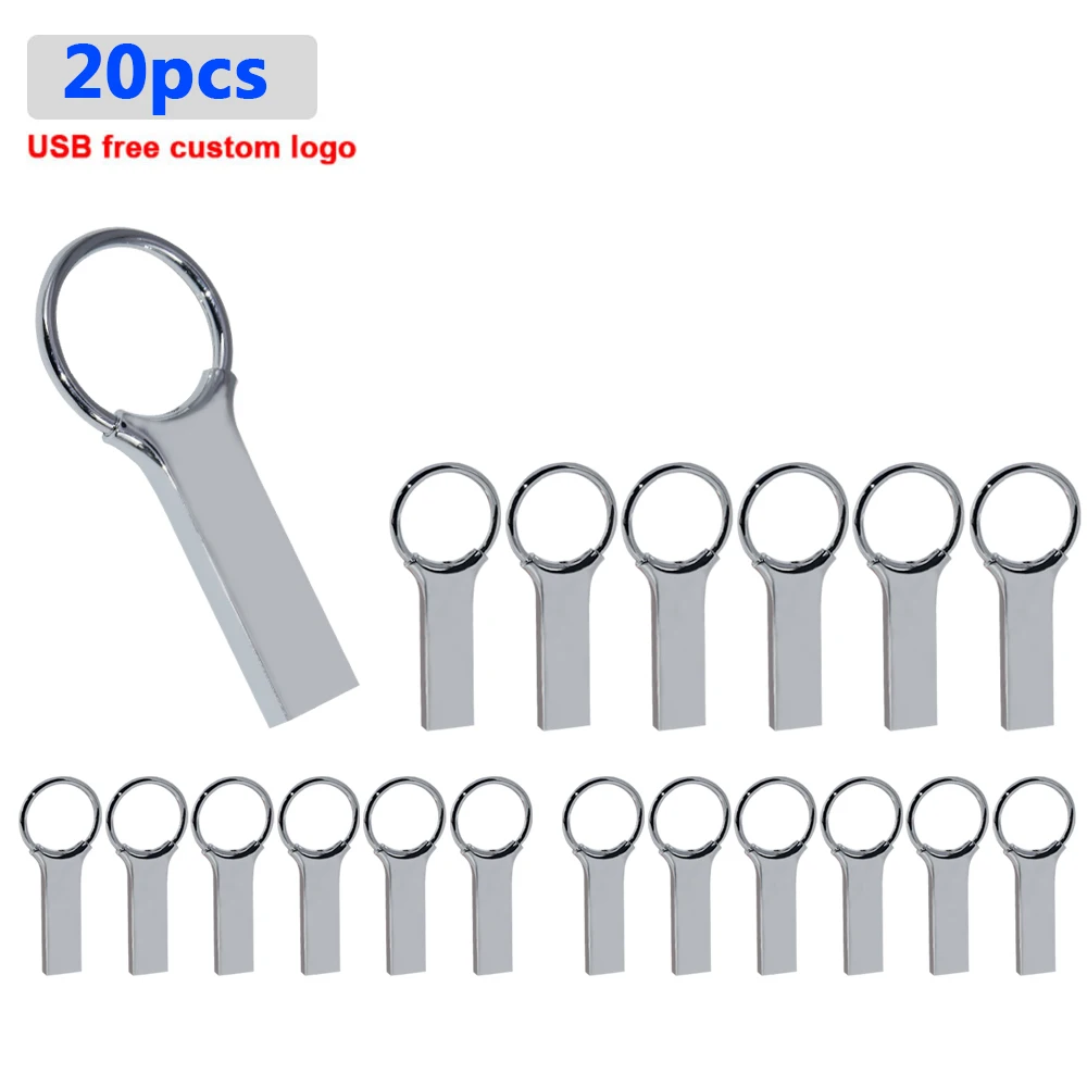 

metal waterproof USB 2.0 usb Flash Drive 4GB 16GB 32G 64GB Metal Memory Card Pendrive stick gifts pen drive 20pcs/lot free logo