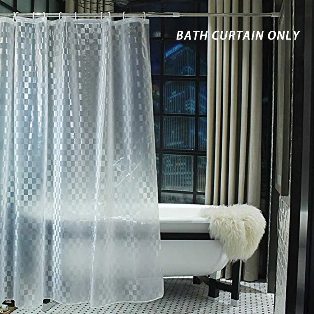 Утолщенная 3D рельефная занавеска для душа ПВХ мозаика галька Водонепроницаемая