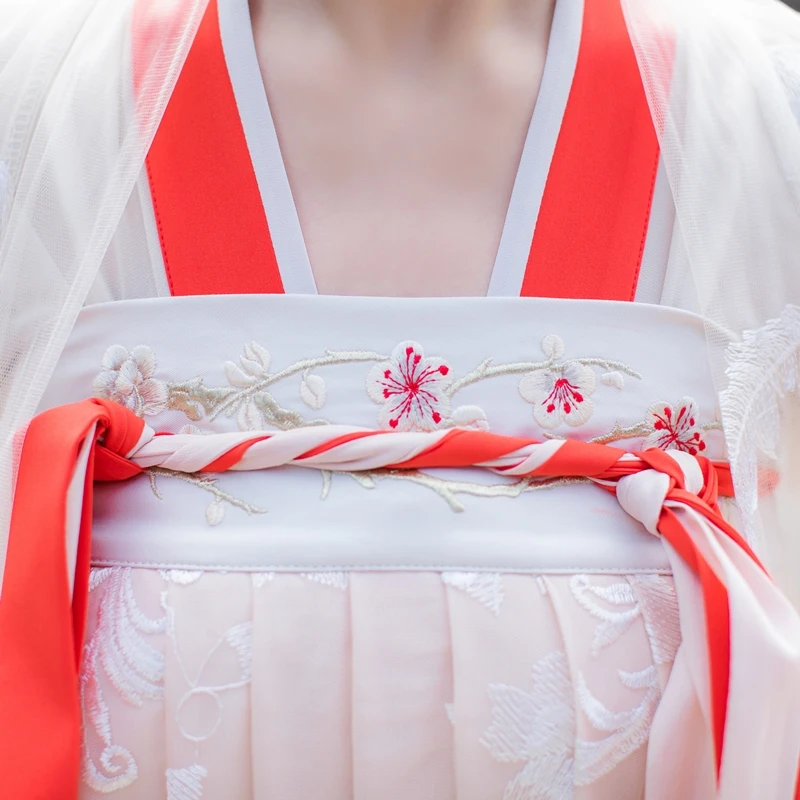 Женский традиционный костюм Hanfu с вышивкой классический для сценического танца