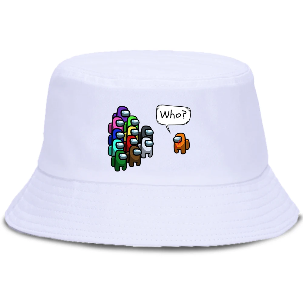 

The Orange Impostor With Blood Is Asking Who It Is Sunscreen Hat Sun Shade Bucket Cap Summer Foldable Fisherman Hat Hip Hop Cap