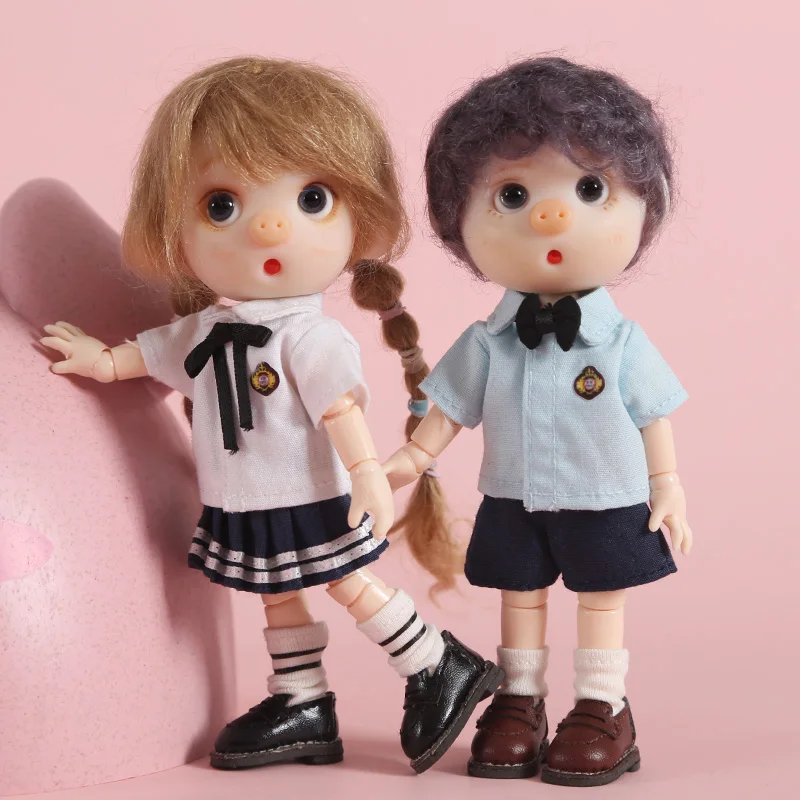 Ob11 детская одежда школьная форма комплект из 12 предметов для шарнирных кукол Meijie