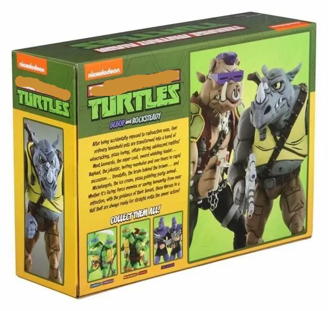 18cm NECA Action Figure Shredder Michelangelo Foot Solder Donatello Krang Anime Bebop Rocksteady Turtle | Игрушки и хобби