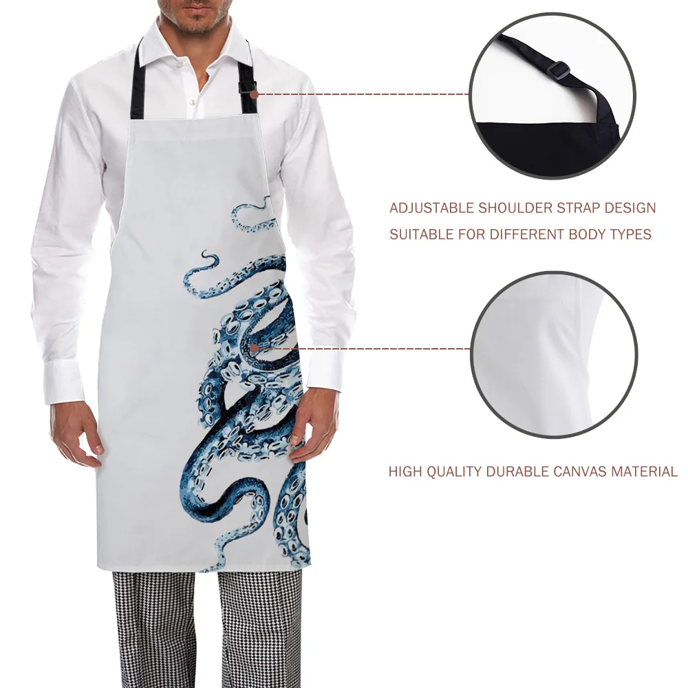 Осьминог Ктулху Кухонные фартуки Барбекю нагрудник фартук для приготовления