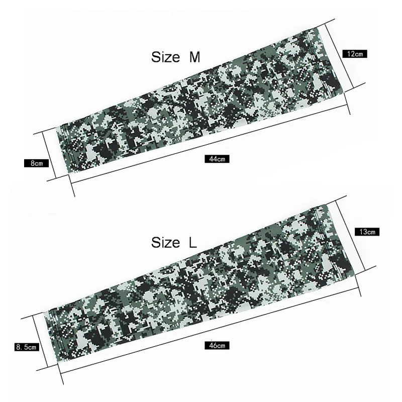 Камуфляжные нарукавники для езды на велосипеде рыбалки охлаждения защиты от