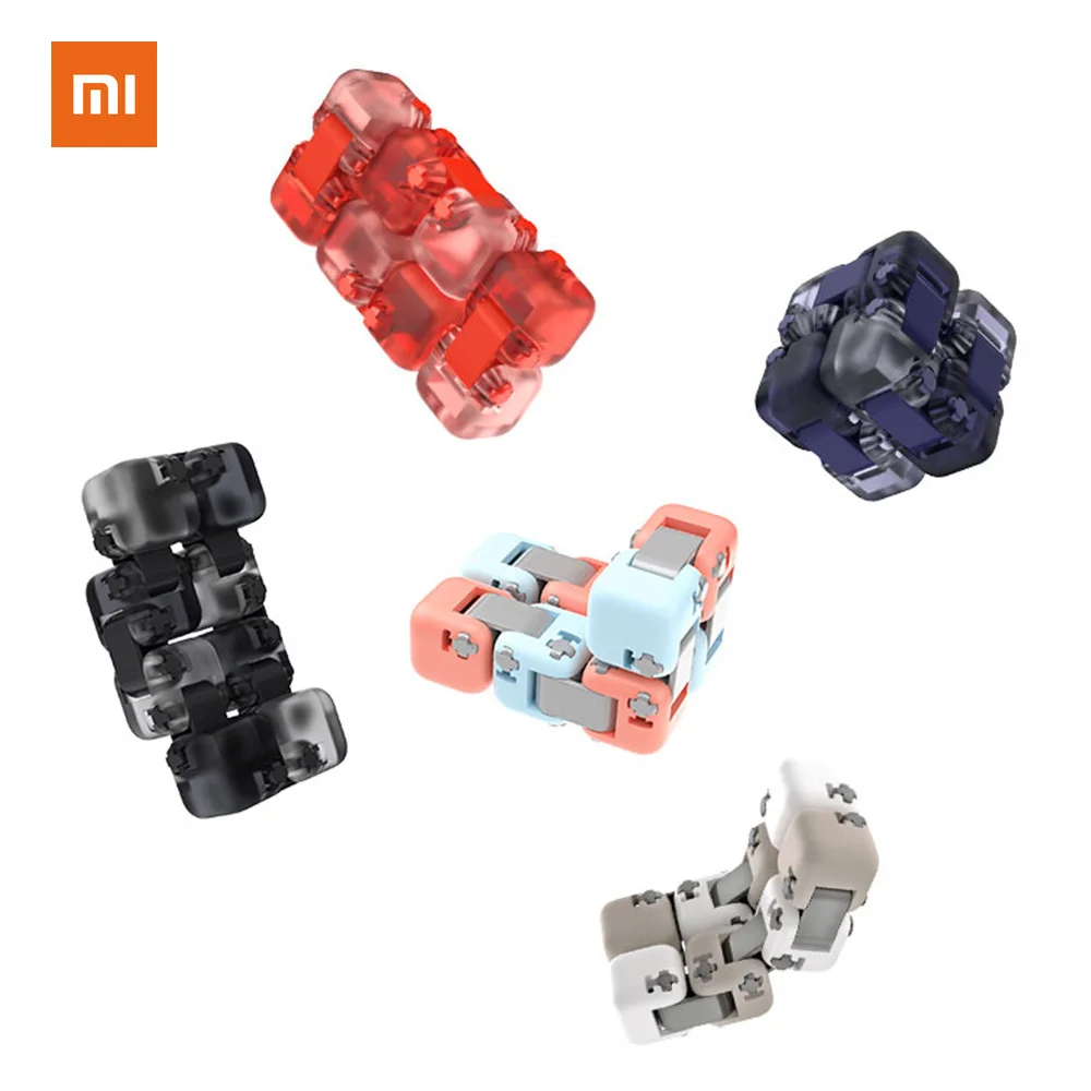 Красочный фиджет-антистресс Xiaomi Mitu кубик-Спиннер семь сюрпризов строительный