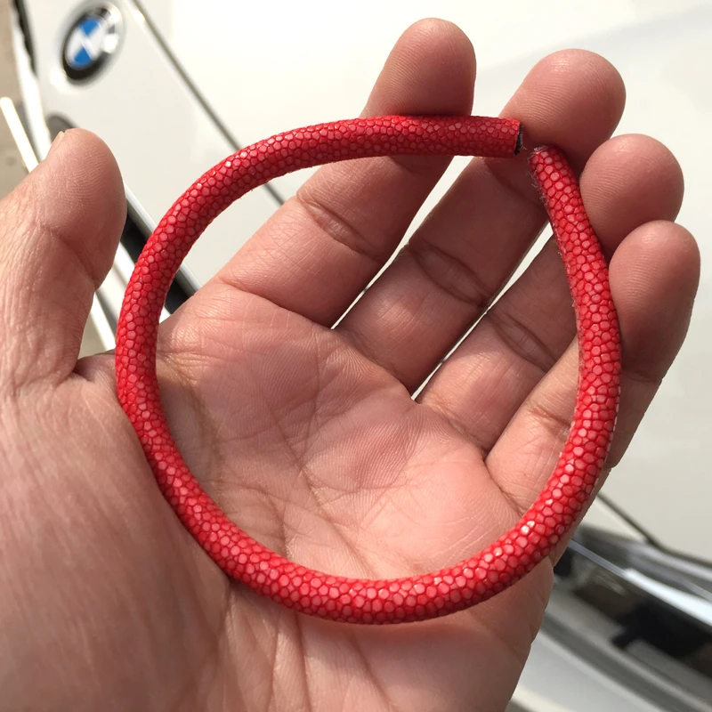 Для мужчин диаметр 5 мм 6 длина 20 см кожа ската для diy ручной Браслеты подходит