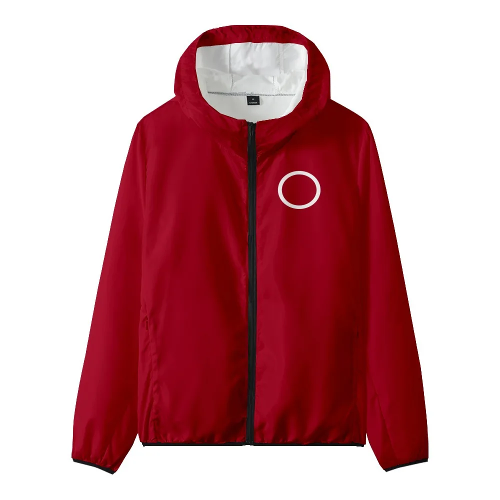 

2021 Fall Sports Hoodie Jacket Squid Game Actor Same Style Zipper Sportswear Couple Tracksuit Suit Casual Fashion Sweatshirts