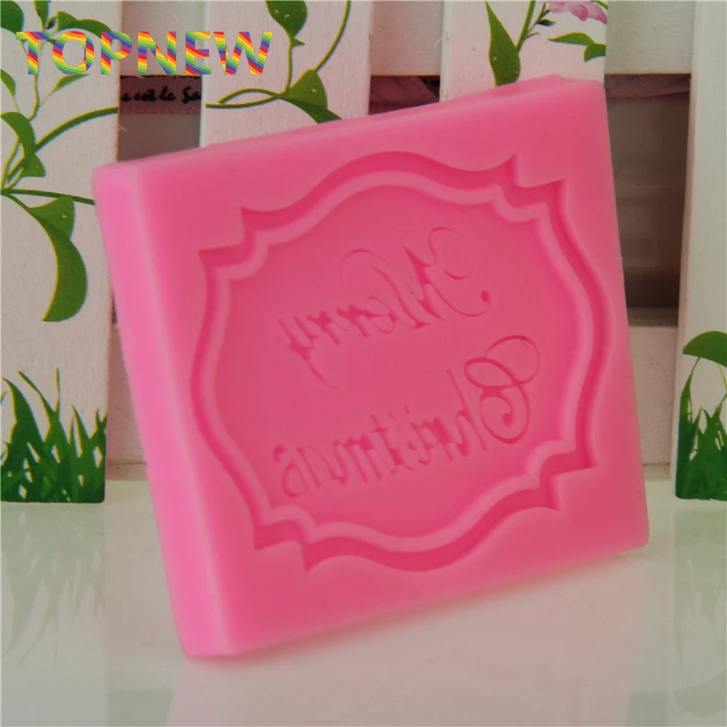 Силиконовые формы для рождественских рам помадки шоколада кекса инструменты