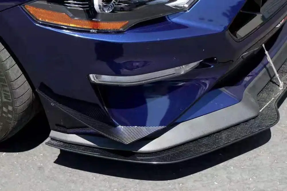 Автомобильный диффузор для переднего бампера из углеродного волокна подходит Ford