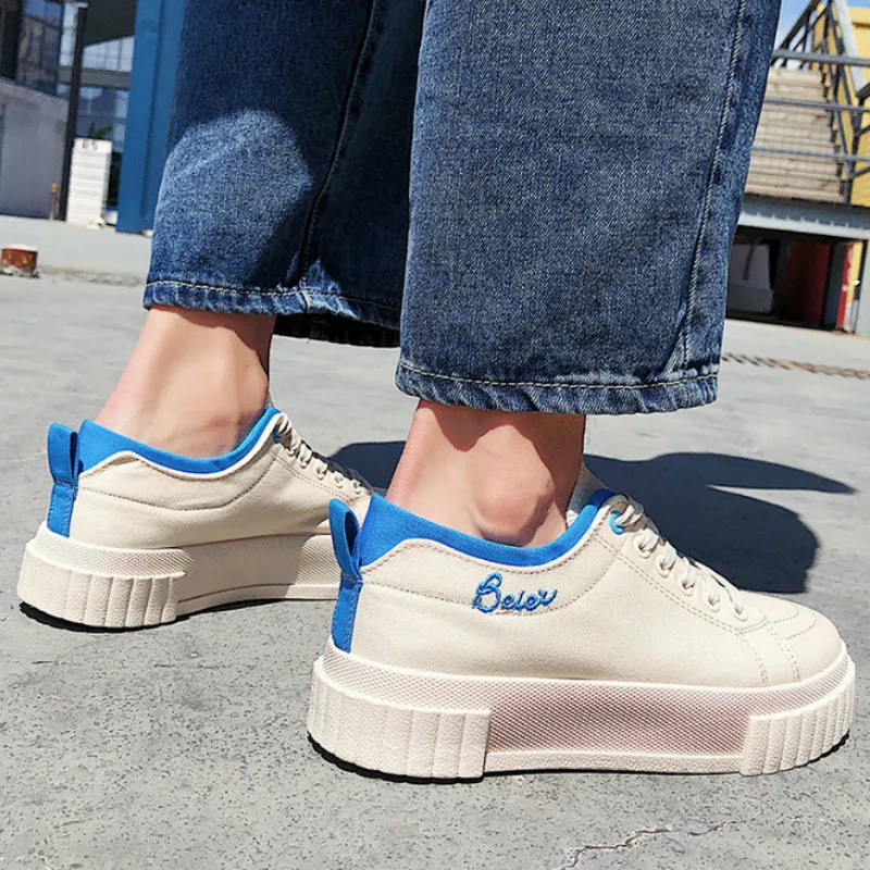 Новинка удобная обувь для весны и осени мужские парусиновые туфли мужчин