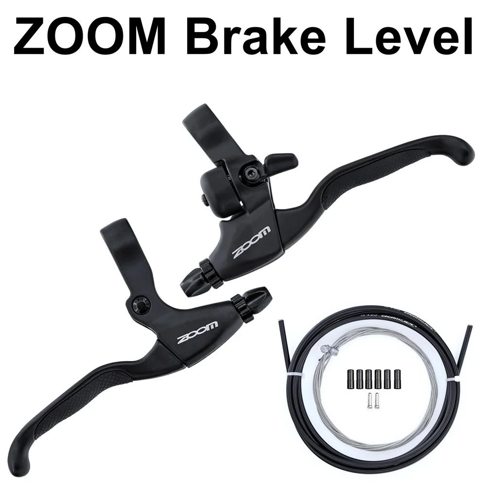 ZOOM bike Brake Lever with Bell Aluminum Alloy V Brake Disc Brake Levers fold bike Brake Levers for 22.2mm handlebar