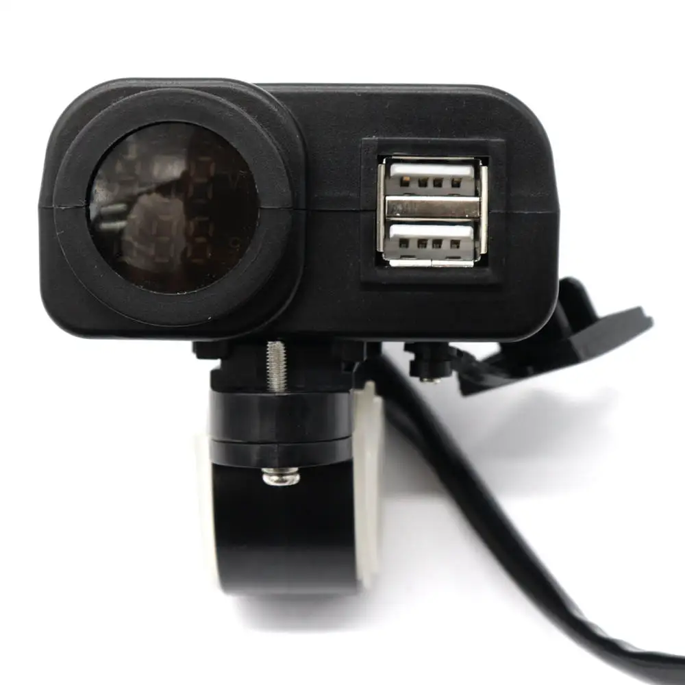 2.1A светодиодный 12V Многофункциональный водонепроницаемый мотоцикл USB зарядное