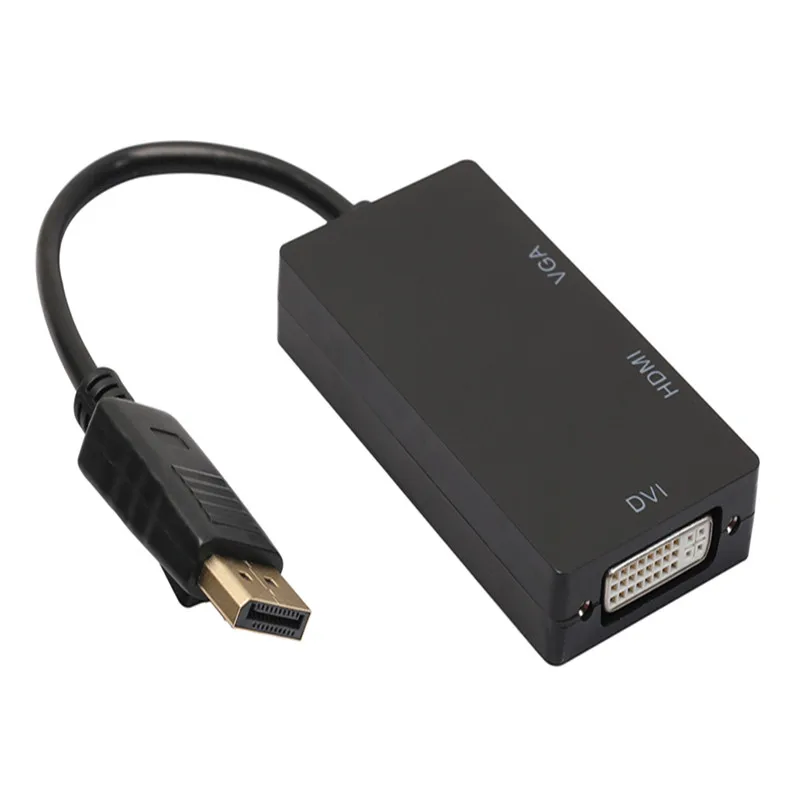 Переходник с порта дисплея DP на HDMI-совместимый DVI VGA Кабель-адаптер 1080P коннектор