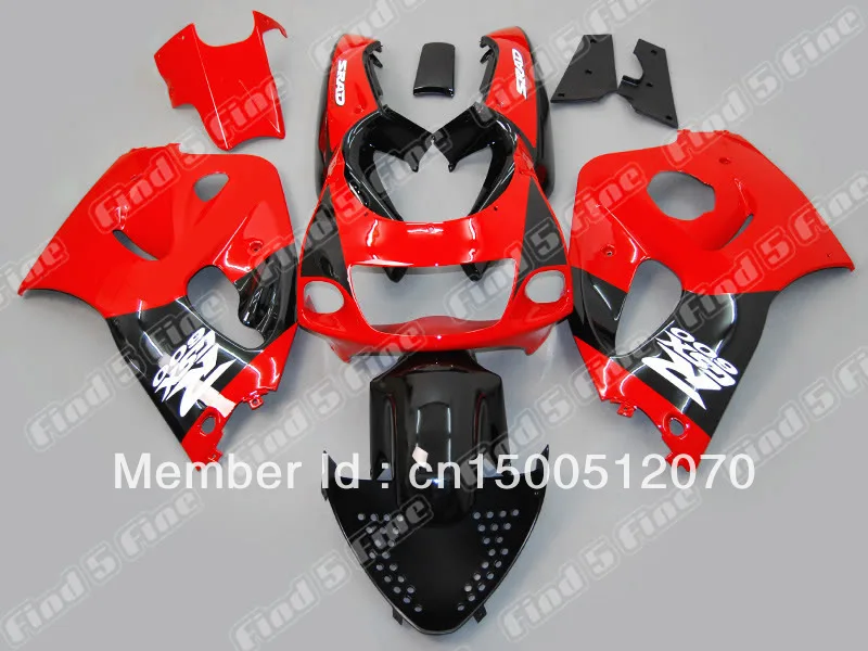 

gloss black red for GSXR600 GSXR750 96 97 98 99 00 GSX-R600 GSX-R750 96-00 GSXR 600 750 1996 1997 1998 1999 2000 fairing kit
