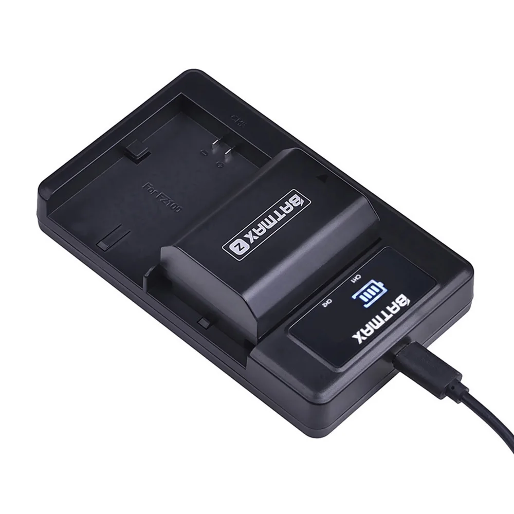 Аккумулятор Batmax 2280 FZ100 мАч + новое двойное зарядное устройство USB со светодиодной