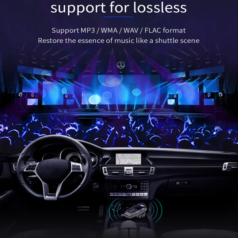 Bluetooth FM передатчик USB Aux модулятор Handsfree Car Kit автомобильный аудио mp3 плеер 3.0A