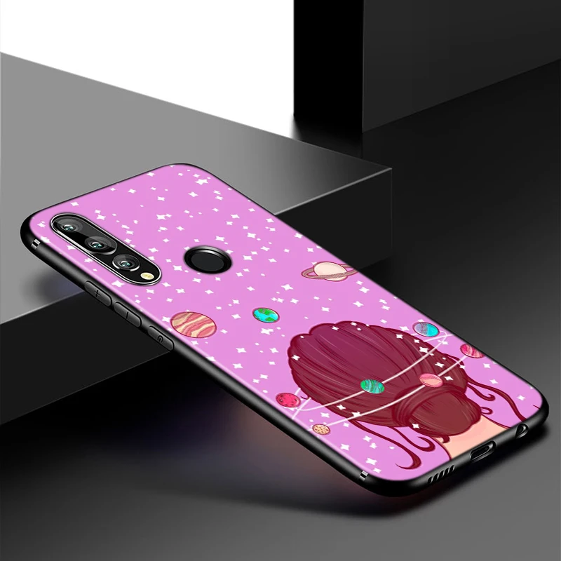 

Silicone Cover Girl Stars Planet for Huawei Honor 10i 9X 8X 20 10 9 Lite 8 8A 7A 7C Pro Lite Phone Case