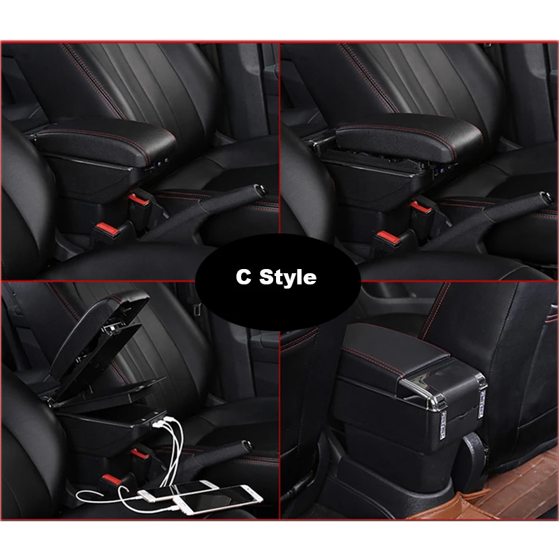 Подлокотник для KIA Rio 4 X line 2017 2018 центральный контейнер хранения с подстаканником