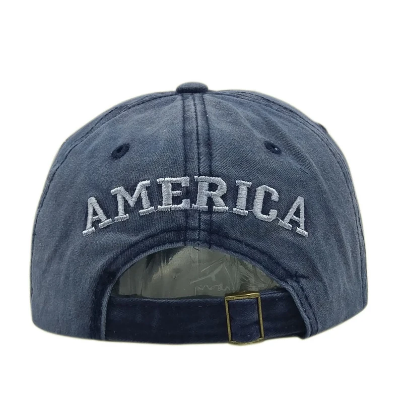 Бейсбольная кепка с флагом США для мужчин Snapback шляпа промытая хлопчатобумажная бейсболка кости Повседневная шляпа от солнца американская вышитая Кепка Homme