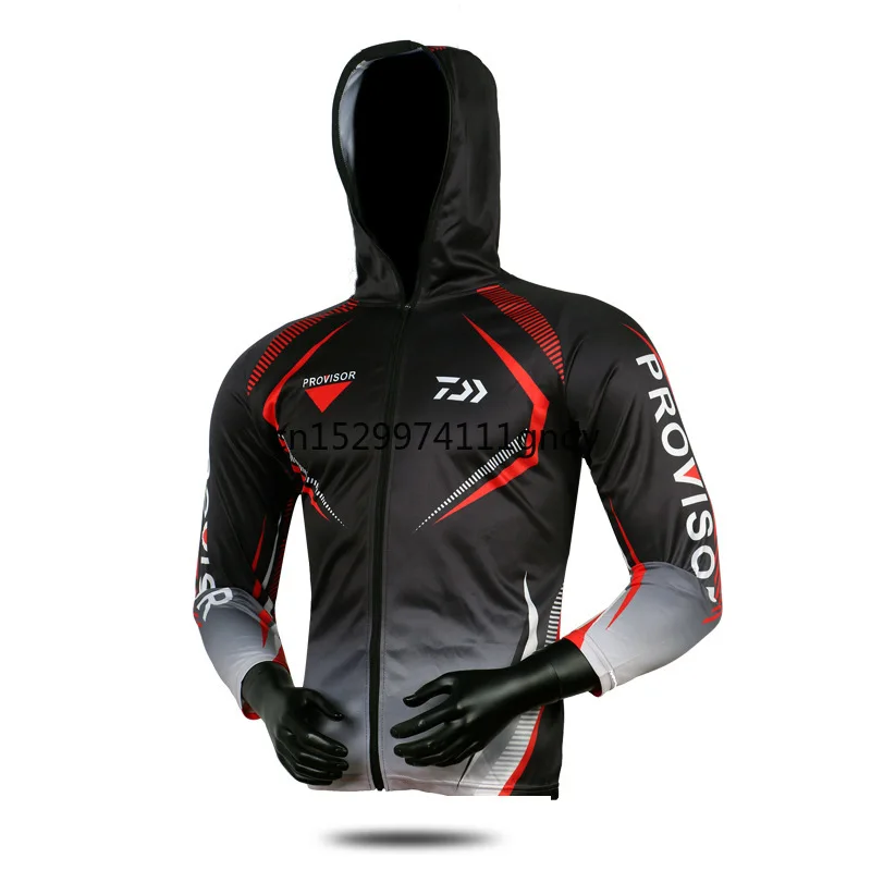 Толстовки DAIWA одежда для рыбалки дышащие рубашки с длинным рукавом активного