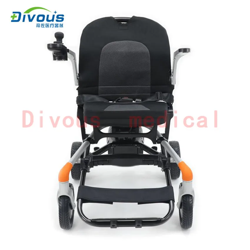 

Free shipping disabled elderly magnesium alloy folding electric wheelchair