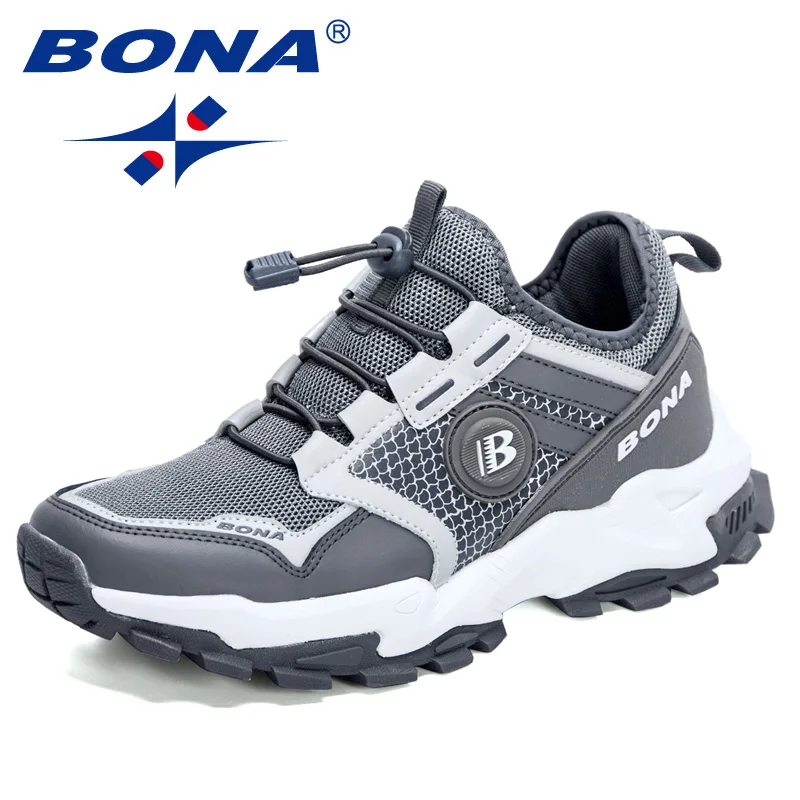 BONA 2022 New Designers Trendy Running Shoes Light Sneakers Men Wear-resistant Tenis Athletic Sport Shoes Man Walking Footwear