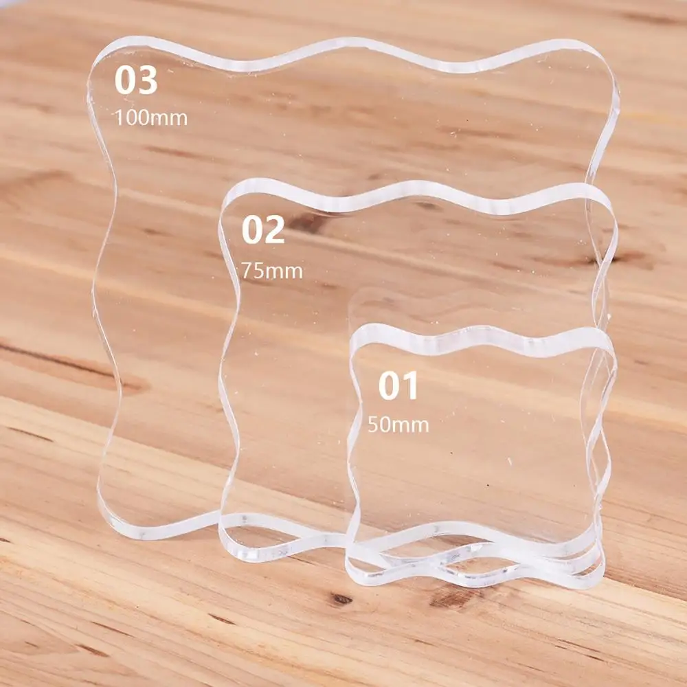 Прозрачный акриловый блок для прозрачного штампа сделай сам