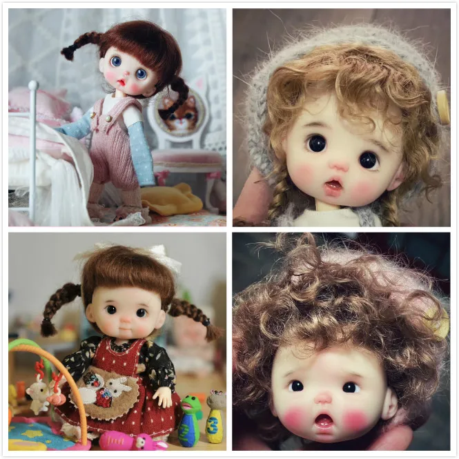 Голова куклы OB11 1/8 BJD голова OB полимерная глина для творчества 20200312 | Игрушки и