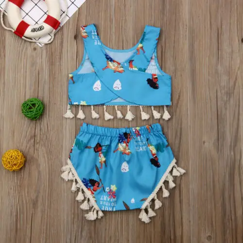 Модная одежда для маленьких девочек детские нагрудники с цветочным принтом топы