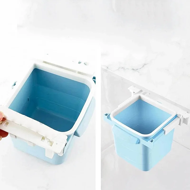 

Under-The-Table Drawer Trash Can Storage Box Retractable Home Bedroom Garbage Collector Office Desktop Durable