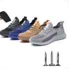 R-Win мужские кроссовки со стальным носком, Женская защитная Рабочая обувь, походные ботинки, черный, синий, хаки, серый, EUR36-EUR48