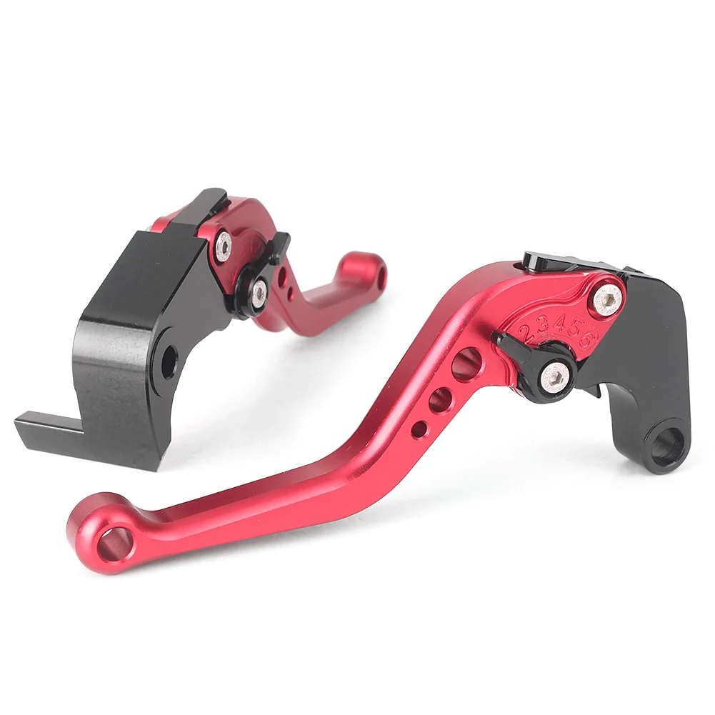 CNC Алюминий короткие Регулируемые сцепные рычаги для Suzuki GSXR 600 750 2011-2013 K11& GSXR1000 K9 2009 2010 2011 2012 2013 - Цвет: Красный