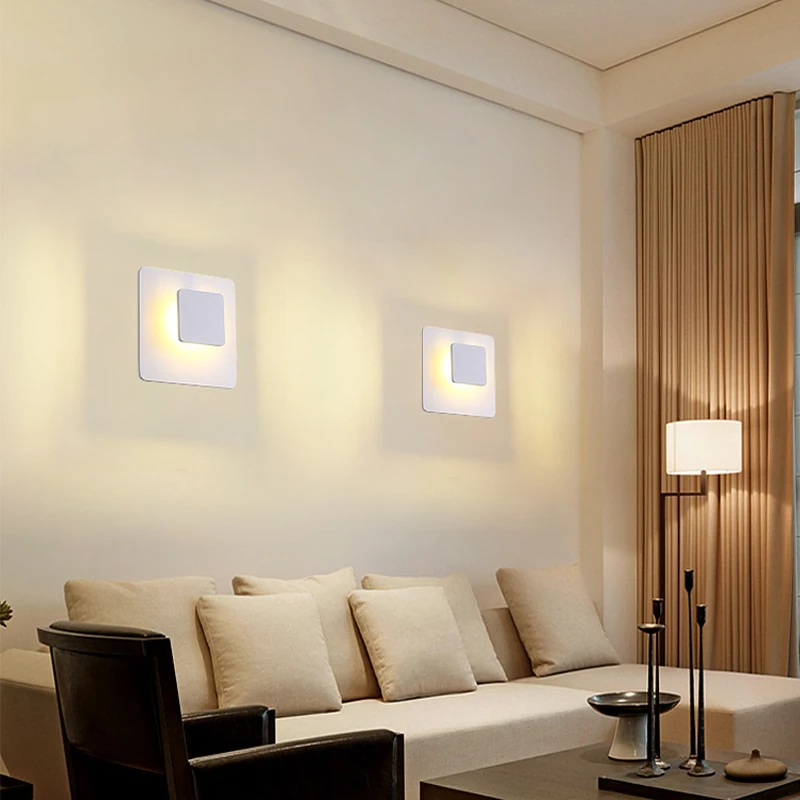 3 Вт светодиодный настенный светильник для гостиной декоративный помещений