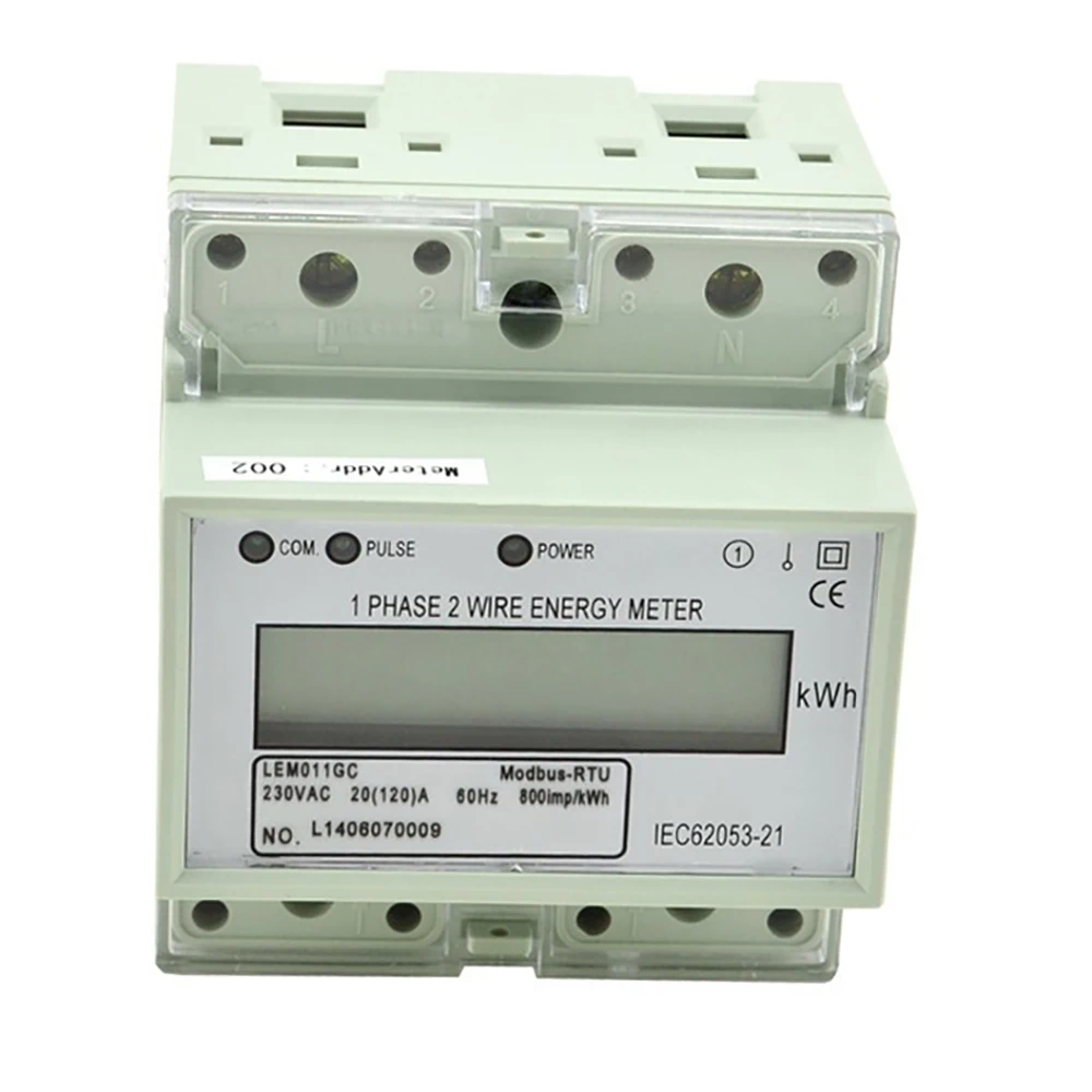 Din рейка счетчик энергии калибровочное оборудование 10(60)A 230V LEM011JC|meter pressure|socket