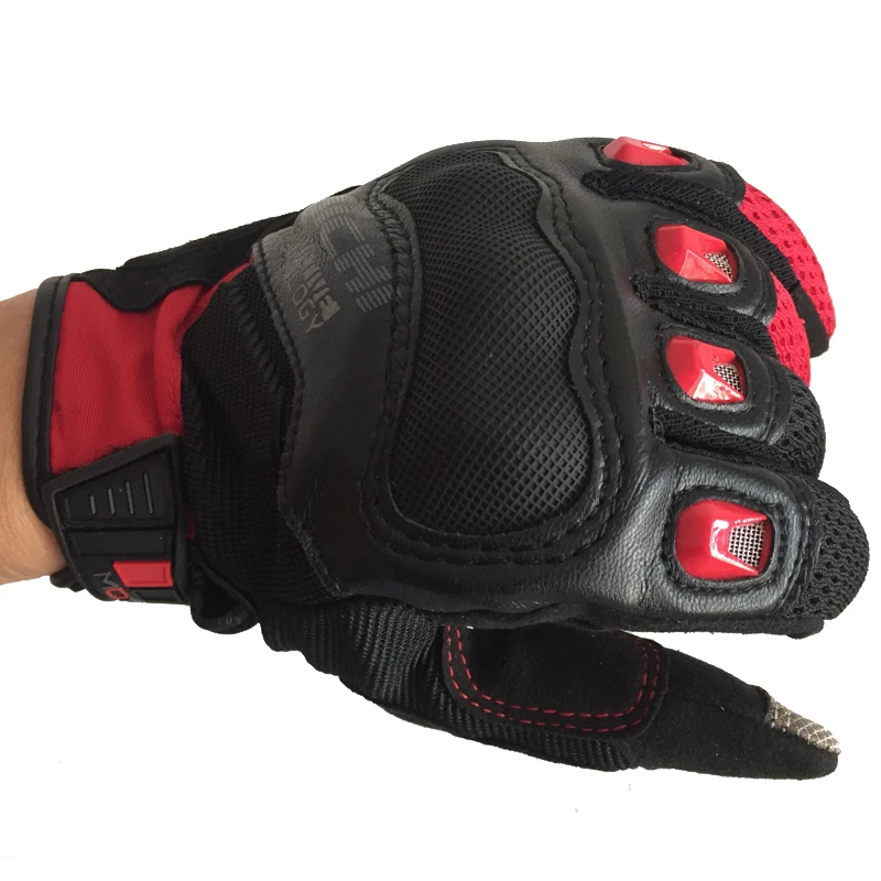 

Touch Screen Motorcycle Full Finger Knight Riding Gloves Summer Mesh Motobike Gloves Racing Guantes Moto Size S M L Xl