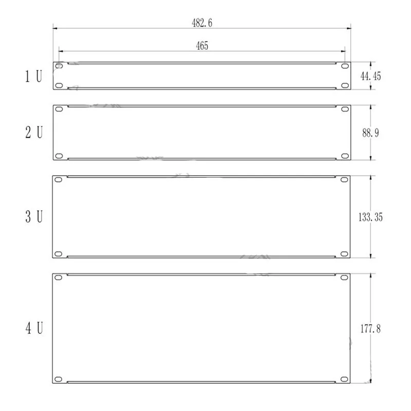 Standard 19-inche quipment cabinet 1U Installation-free baffle 2U clip 1.2MM thickness 4U bracket | Компьютеры и офис