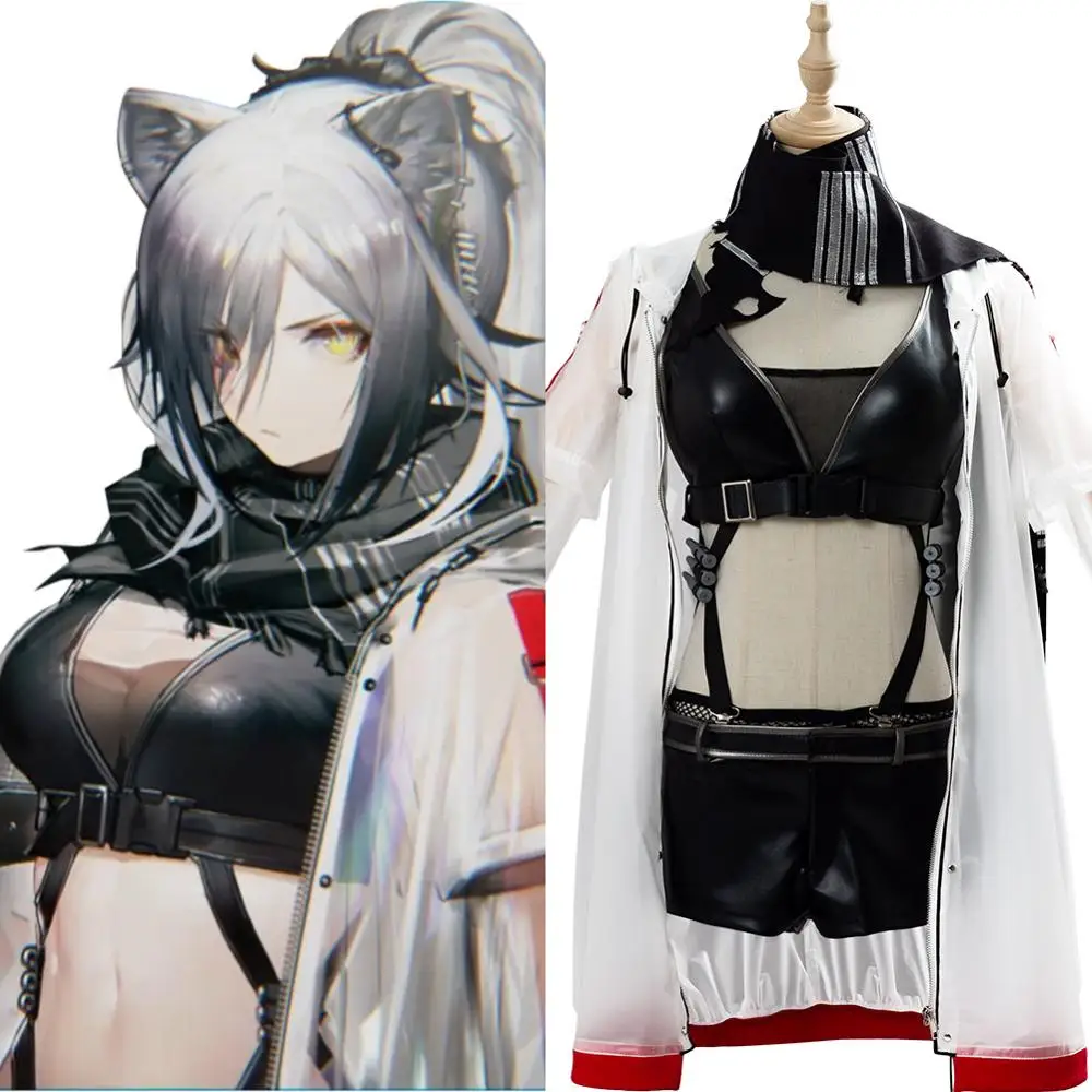 Игра Arknights Schwarz Косплей Костюм Полный комплект индивидуальный заказ для женщин и