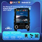 EKIY T6 Android 10 Автомагнитола для Renault Samsung SM6 Talisman Koleos Megane 4 2017-2019 Tesla вертикальный экран Авто GPS стерео HU автомагнитола магнитола 2дин андройд  Аудио для авто