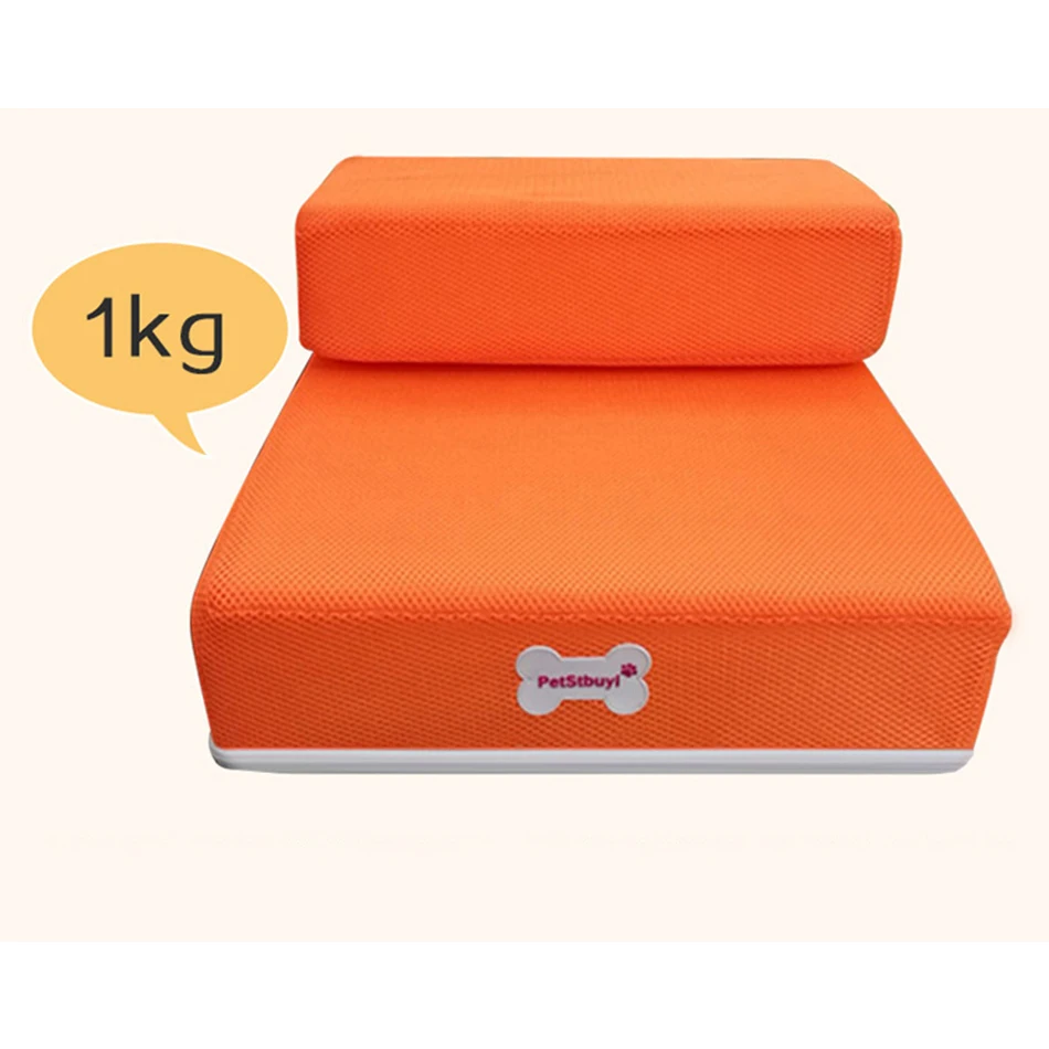 

Pet Mesh Stairs Foldable 2 Steps Jump Stairs for Dogs Fold Dogs Cats Cushion Bed Breathable Pet Ramp Stairs Puppy Bed