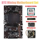 Материнская плата X79 H61 BTC для майнинга, 5X PCI-E поддержка 3060 3070 3080 GPU с процессором E5 2609 V2 RECC 4 ГБ DDR3 ПАМЯТЬ 120G SSD + вентилятор